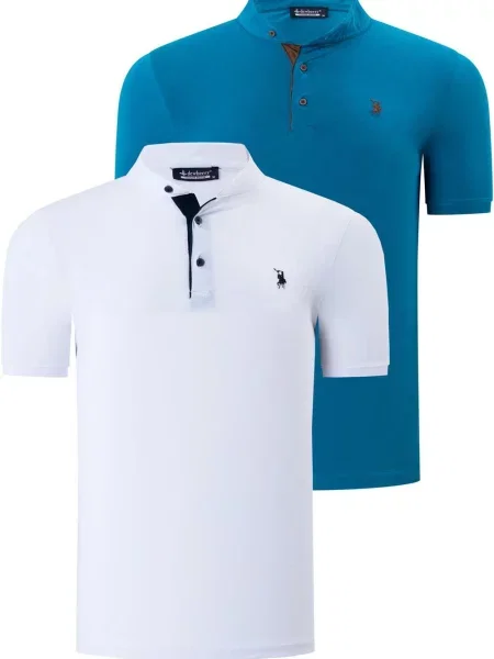 Tricou polo Dewberry alb