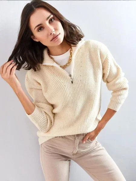 Bianco Lucci Pulover Pullover' bež
