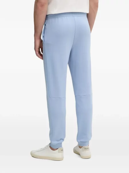 Pantaloni Lacoste alergare cu autograf albastru