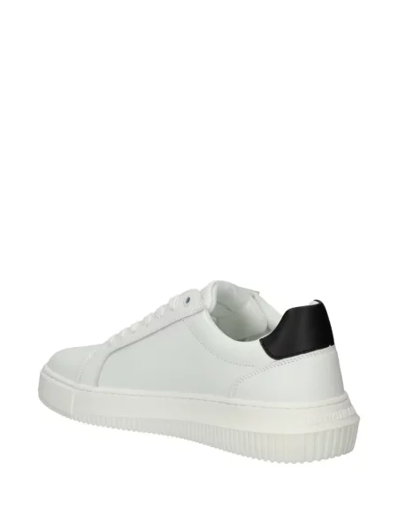 Δερμάτινα sneakers Calvin Klein Jeans λευκό