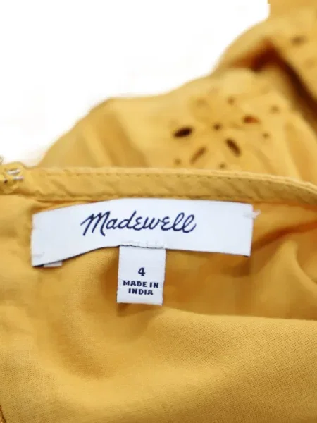 Kostiumas midi suknelė Madewell iki kelių geltona