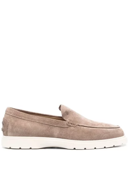 Pantofi loafer Tod's din piele de căprioară slip-on