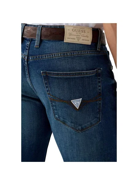 Pantaloni Guess albastru