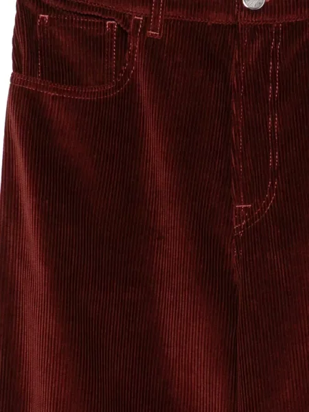 Pantaloni Róhe de catifea cord roșu