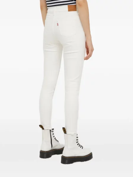 Blugi drepți Levi's® zdrențuiți negru