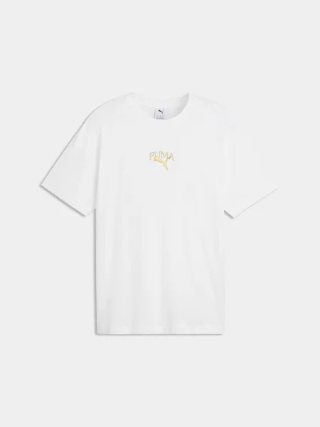Футболка PUMA Graphic Stadium Relaxed Tee комбінований верх білий