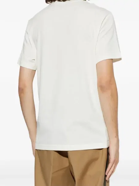 Tricou Moncler cu autograf alb