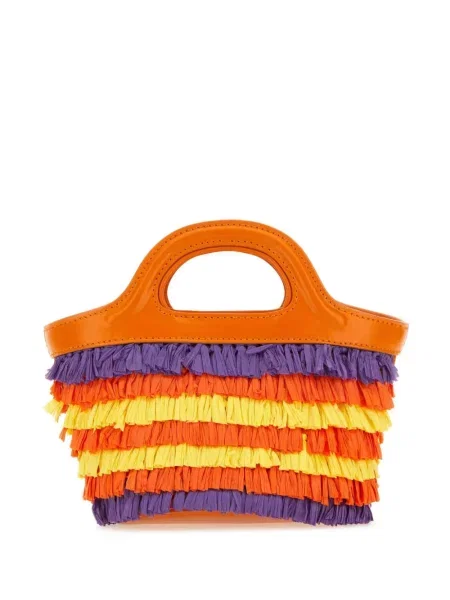 Geantă shopper Marni portocaliu