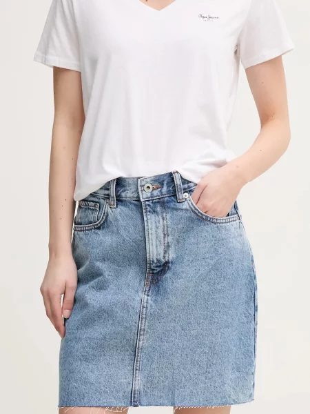 Pepe Jeans Fustă de blugi albastru