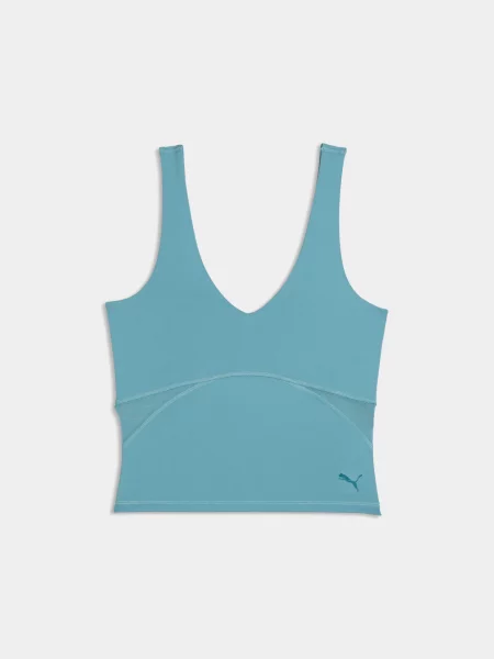 Спортивна майка PUMA W Shape Fashion Tank комбінований верх синій
