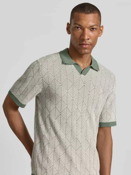 Koszulka polo o kroju slim fit w imitacji dzianiny model Blake' Jack & Jones Premium