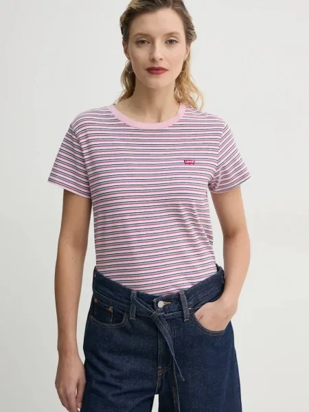 Тениска Levi's лилаво розово