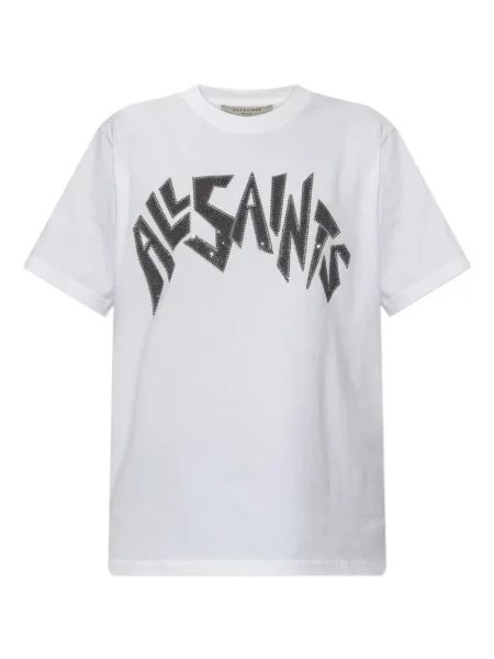 Tricou Allsaints cu autograf alb