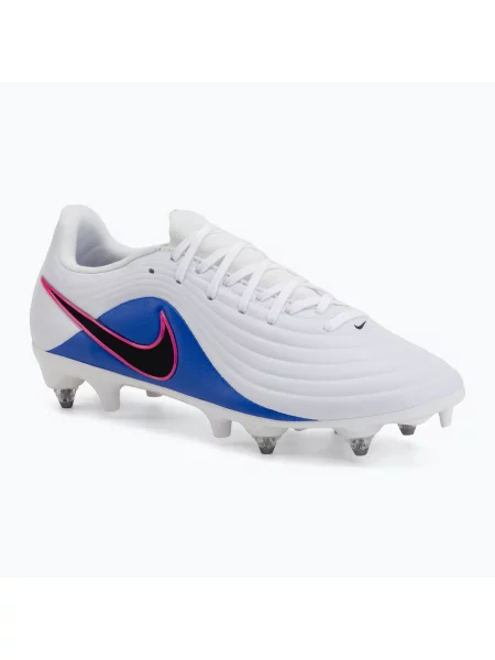 Încălțăminte de fotbal pentru bărbați Nike Tiempo Maestro Acad SG-Pro AC white/racer blue/pink blast/black alb