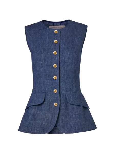 Top Carolina Herrera albastru