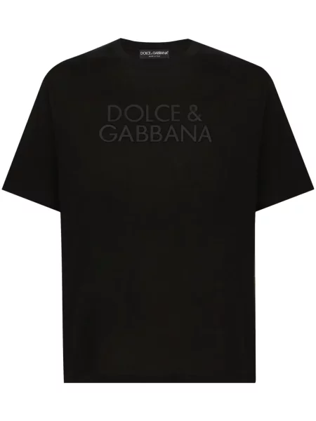 Tricou Dolce & Gabbana cu broderie negru