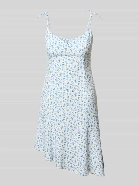 Sukienka mini z dekoltem w kształcie serca Review biała