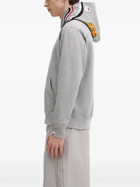 Majica s kapuljačom A Bathing Ape® s kapuljačom siva