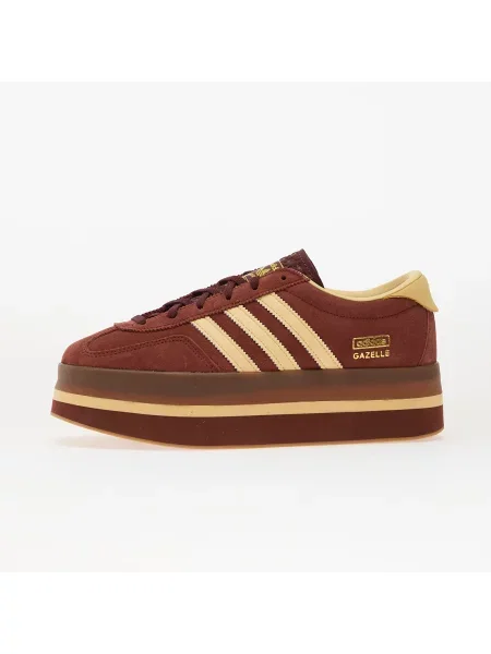 Tenisky adidas Gazelle Stack W Fox Brown/ Orange Tint/ Gum EUR 40 červené