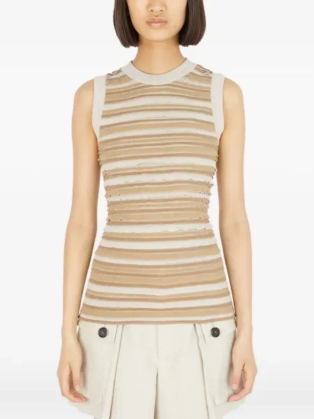 Podkoszulka Durazzi Milano w paski z falbankami