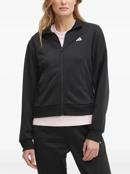 Ριγέ τρέξιμο σετ φόρμας Adidas με σχέδιο γκρι