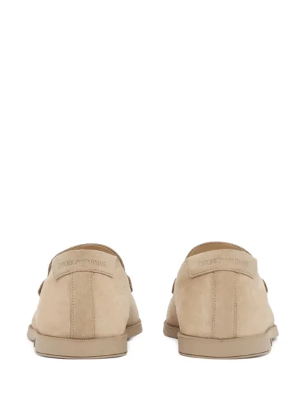 Loaferice Emporio Armani od brušene kože