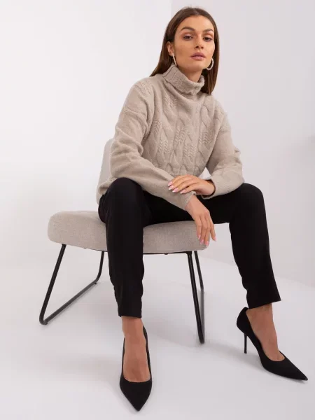 Pulover Fashionhunters bej