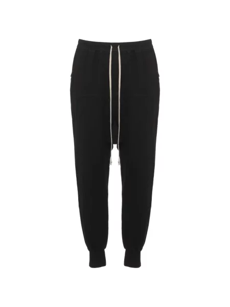 Pantaloni Rick Owens Drkshdw alergare cu cordon negru