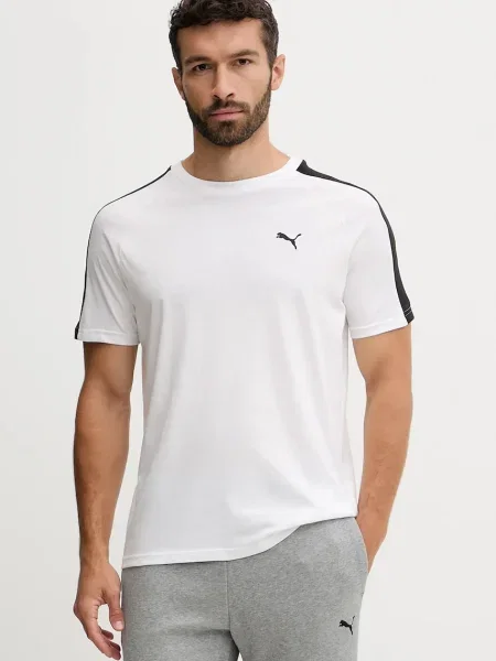 Puma tricou din cu imprimeu alb