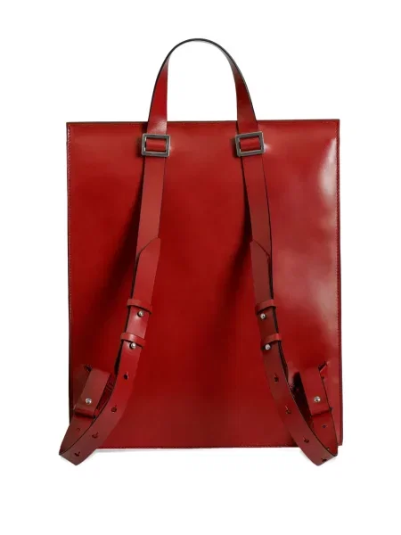 Rucsac Merryl Tielman din piele roșu