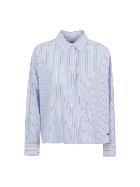 Podróż koszula Weekend Max Mara w paski niebieska