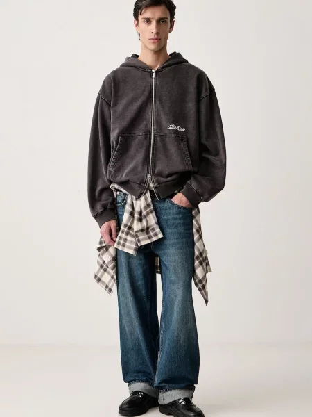 Dickies кофта на застібці з капюшоном з бавовною