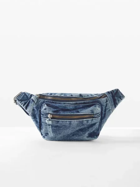 Torebka saszetka z denimu niebieska