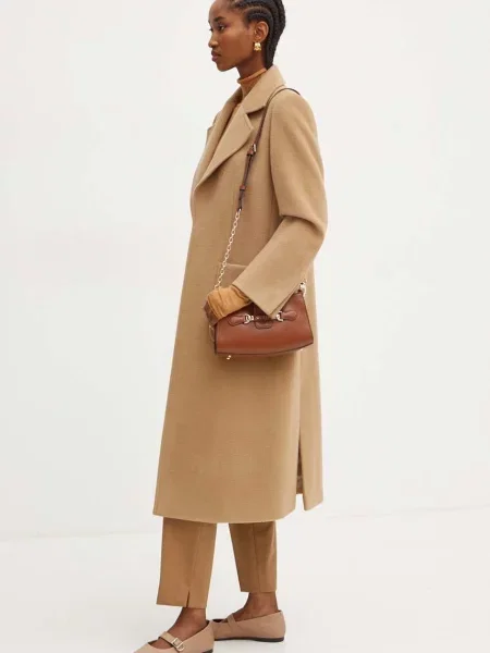 Вовняне пальто MAX&Co. перехідне коричневий