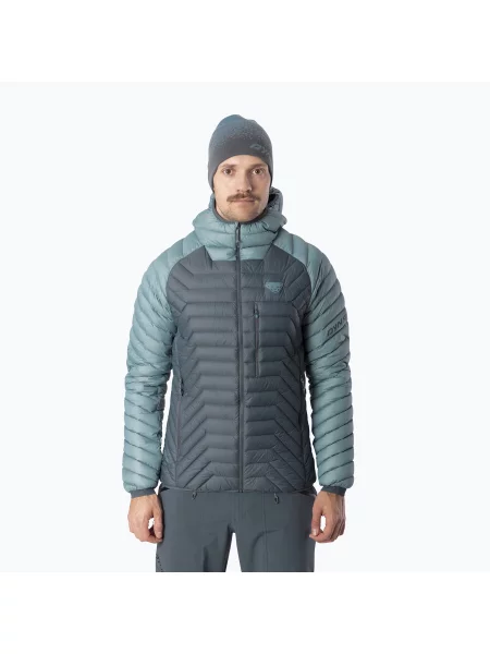 Мъжко яке за скитуринг DYNAFIT Radical RDS Down Hooded Jacket smoke синьо