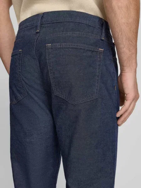 Jeansy o kroju relaxed fit straight z wpuszczanymi Gap granatowe