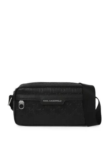 Geantă crossbody Karl Lagerfeld K/Monogram negru