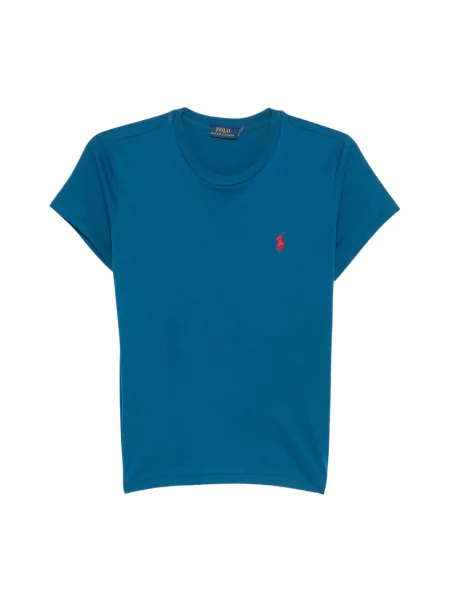 Koszulka Ralph Lauren z logo niebieska