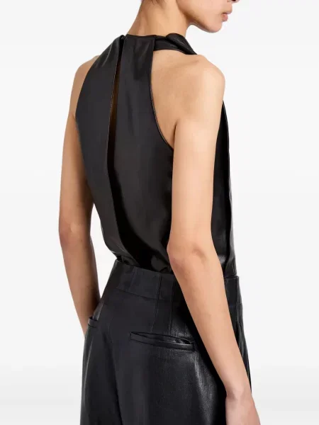 Top Proenza Schouler drapat negru