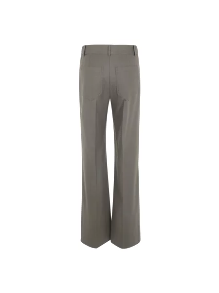 Spodnie Victoria Beckham zielone