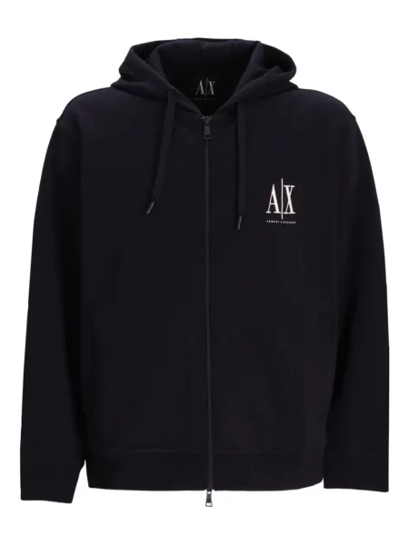 Hanorac cu glugă Armani Exchange negru