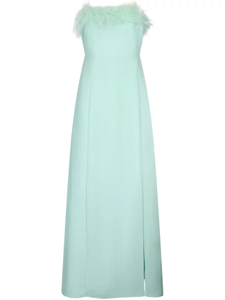 Kostiumas suknele Liu Jo su plunksnomis žalia