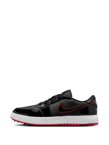 Sneakerși Jordan Air Jordan 1 din piele de lac negru