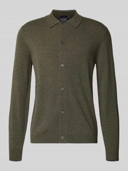 Kardigan rozpinany z mieszanka bawełny i kaszmiru Christian Berg Men