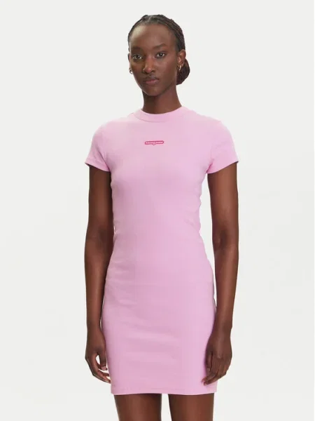 Tommy Jeans Rochie de zi Script roz