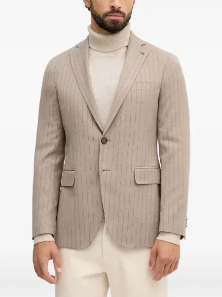 Pruhované jednořadé sako Michael Kors