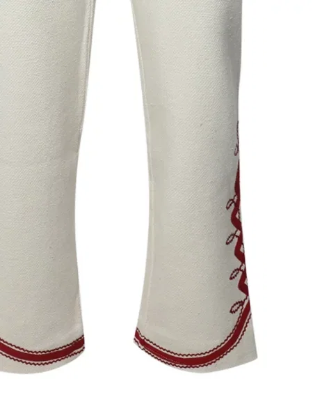 Pantaloni Baziszt cu broderie