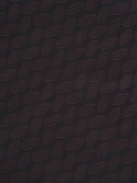 Fular Brioni cu imprimeu geometric maro