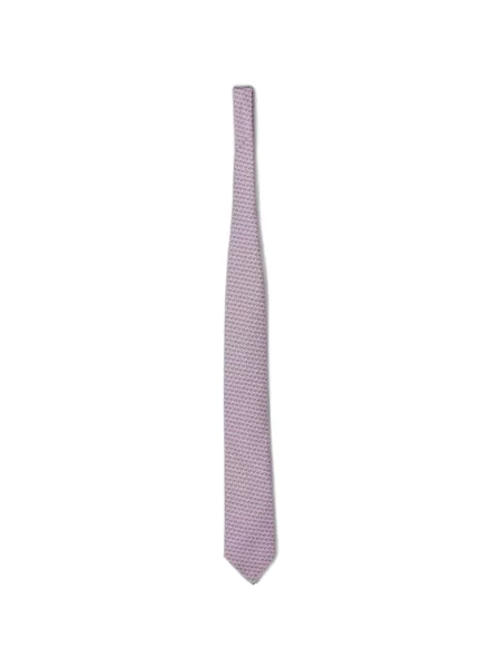 Cravată Zegna de mătase cu imagine roz