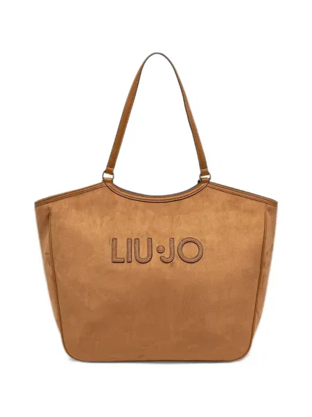 Τσάντα shopper Liu Jo με αυτόγραφο καφέ